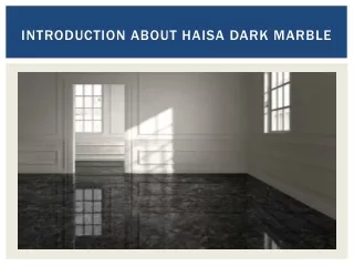 Introduction about Haisa Dark Marble