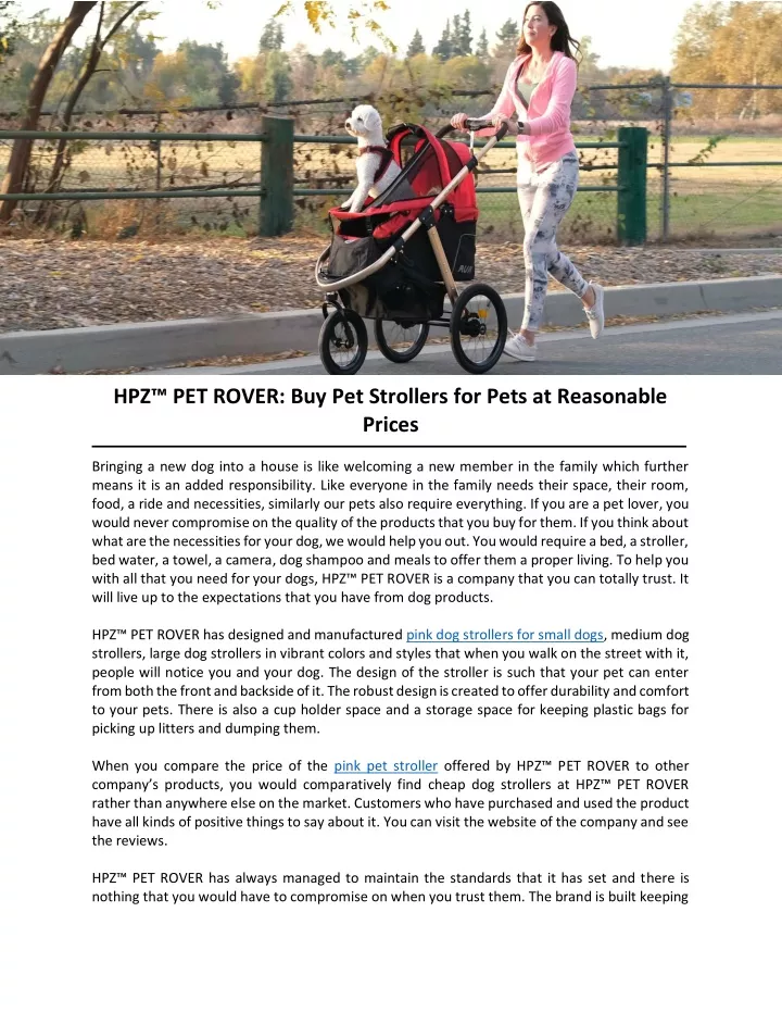 hpz pet rover buy pet strollers for pets