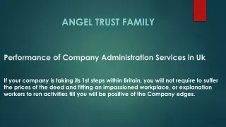 performance of company administration services in uk
