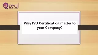 Why ISO Certification matter to your Company? – Qzeal