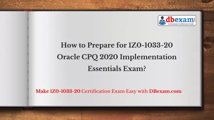 how to prepare for 1z0 1033 20