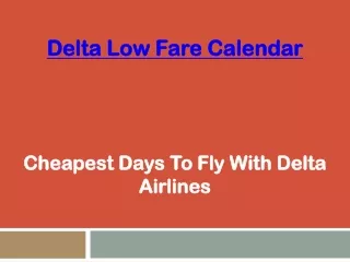 delta low fare calendar