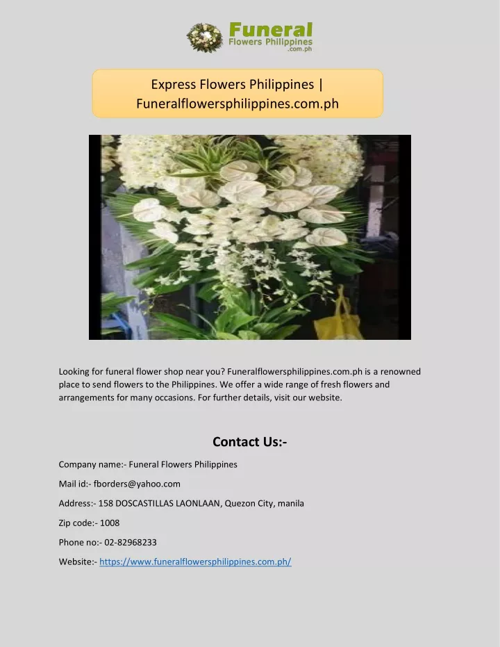 express flowers philippines