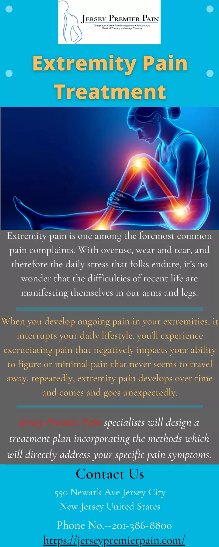 extremity pain is one among the foremost common