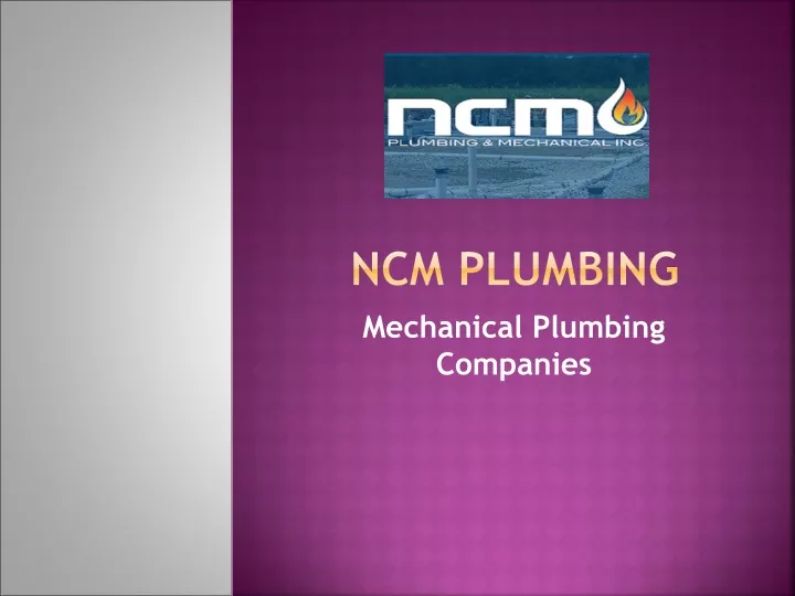 ncm plumbing