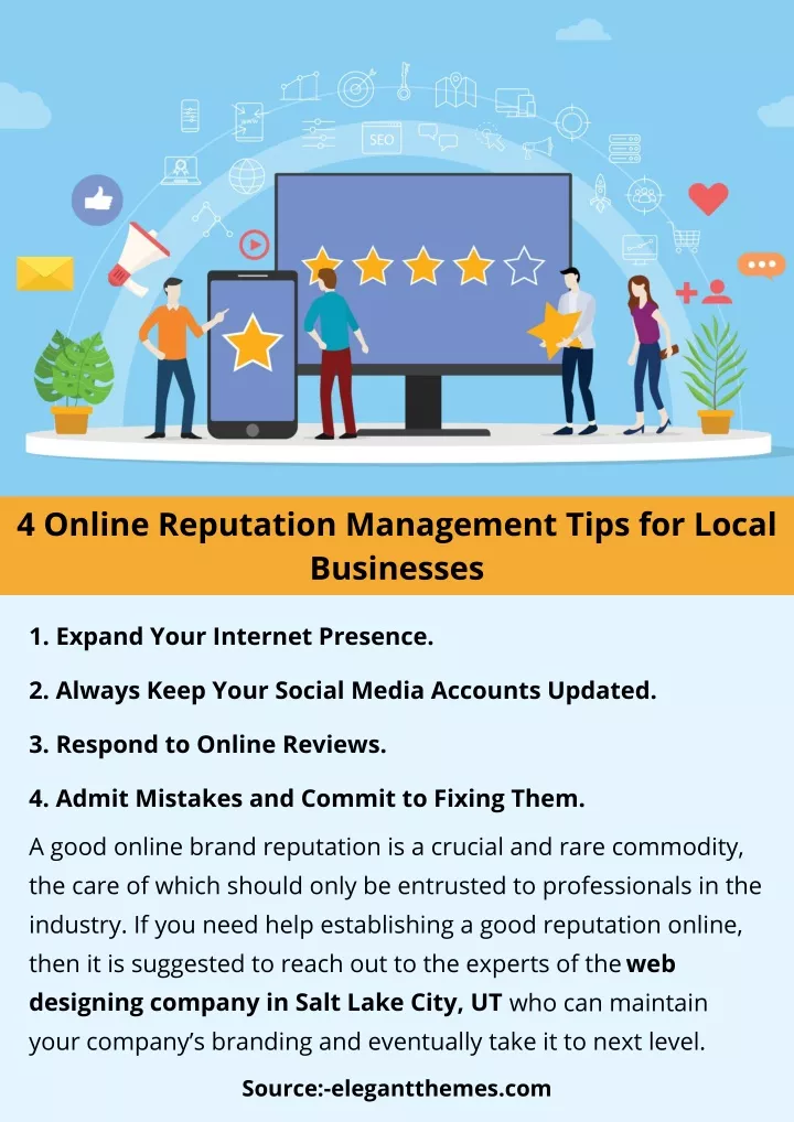4 online reputation management tips for local