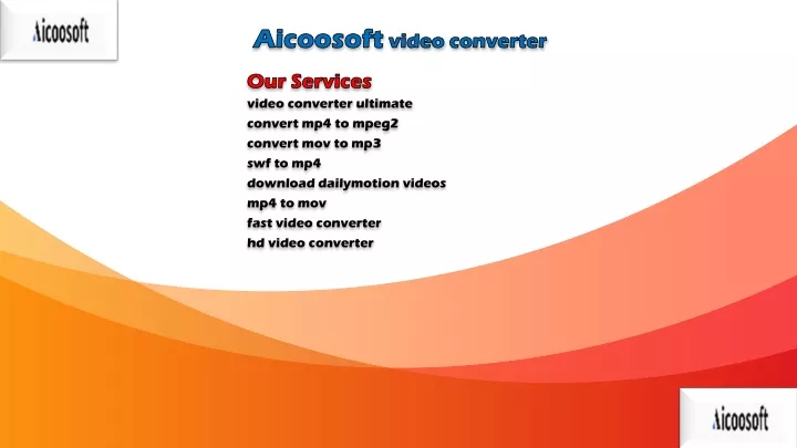 aicoosoft video converter