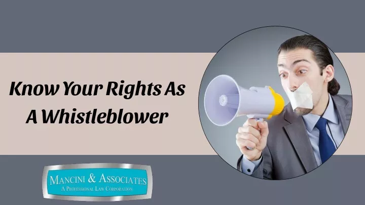 know your rights as a whistleblower