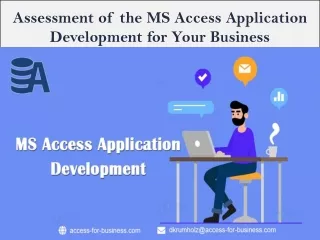 Assessment of the MS Access Application Development for Your Business