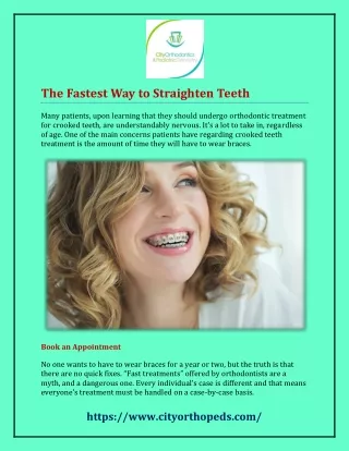 The Fastest Way to Straighten Teeth