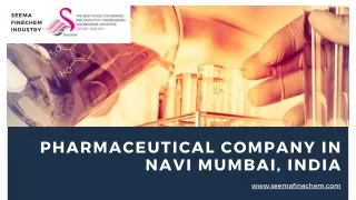 Pharmaceutical Company in Navi Mumbai, India - Seema Finechem