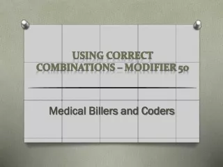 using correct combinations modifier 50