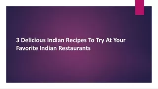 best indian food