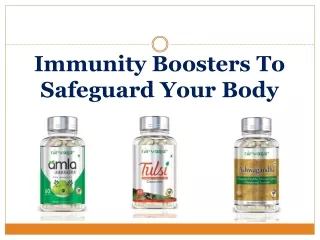 Improve Your Immunity With Immunity Boosters