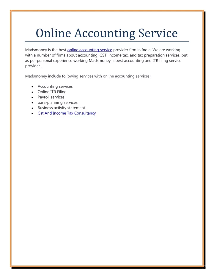online accounting service