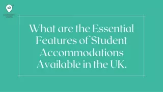 what are the essential features of student