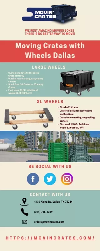 Moving Crates with Wheels Dallas