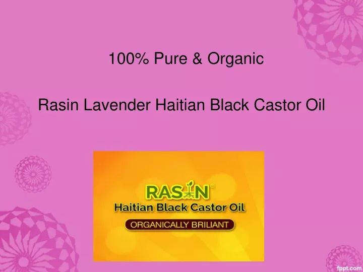 100 pure organic rasin lavender haitian black