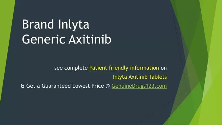 brand inlyta generic axitinib