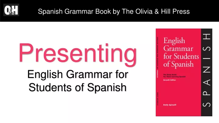 spanish grammar book by the olivia hill press