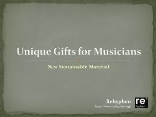 Unique Gifts for Musicians - Only at Rehyphen