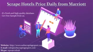 scrape hotels price daily from marriott