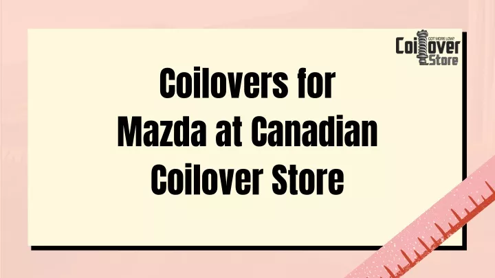 coilovers for mazda at canadian coilover store