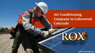 Air Conditioning Company in Lakewood Colorado