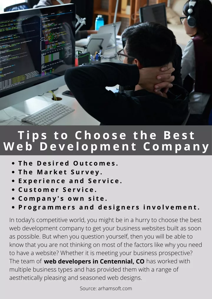 tips to choose the best web development company