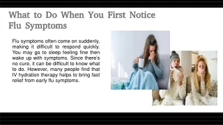 What to Do When You First Notice Flu Symptoms_
