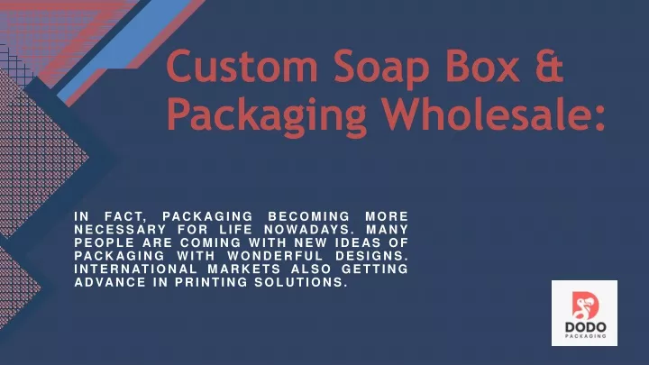custom soap box packaging wholesale