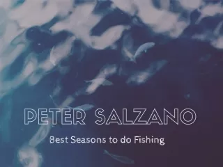 Peter Salzano - Best Seasons to do Fishing