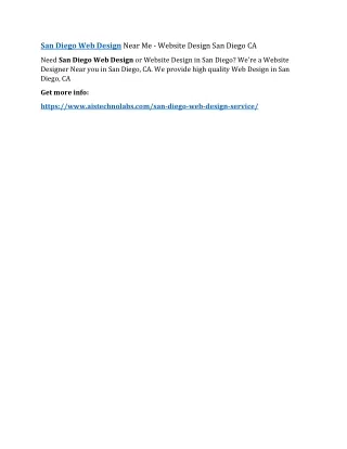 san diego web design near me website design