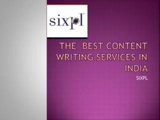 The Best Content Writing Services In India