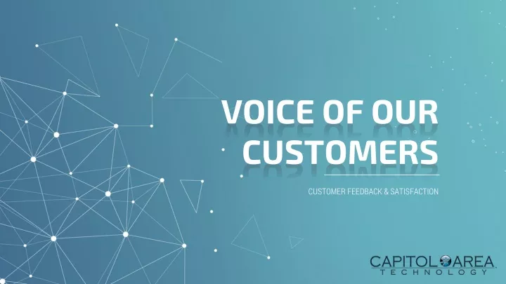 voice of our customers