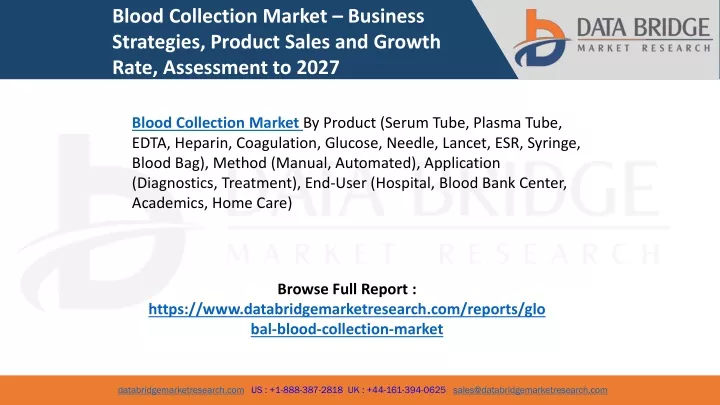blood collection market business strategies