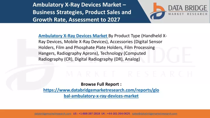 ambulatory x ray devices market business