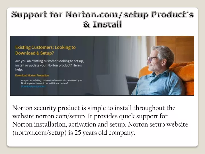 norton security product is simple to install