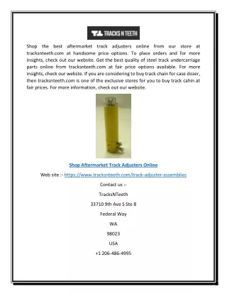 shop the best aftermarket track adjusters online