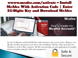 wwww mcafee com activate install mcafee with