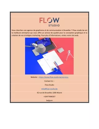 Graphiste et agence de communication | flow-studio.be