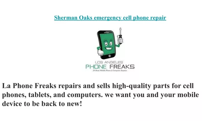 sherman oaks emergency cell phone repair