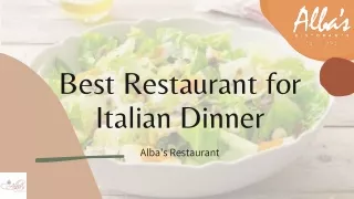 Insalata Alla Alba | Restaurant for Italian Dinner | Alba's Restaurant