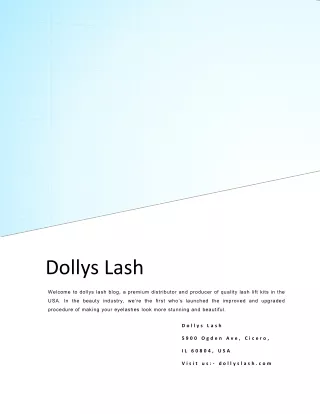My Experience With The Dolly’s Lash Lift