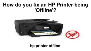 How do you fix an HP Printer being 'Offline'?