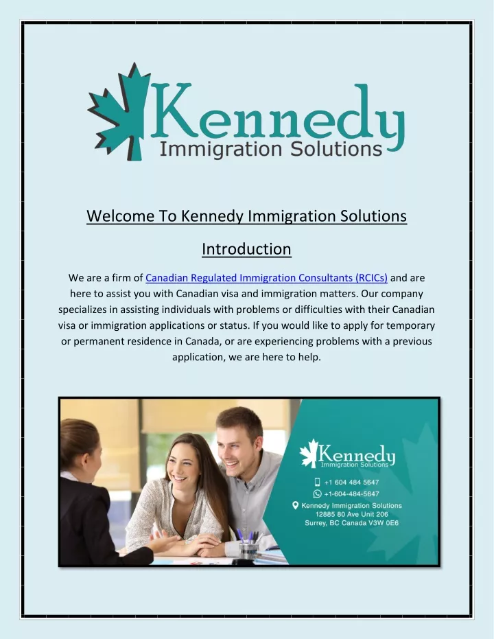 welcome to kennedy immigration solutions