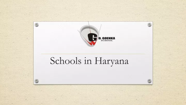 schools in haryana