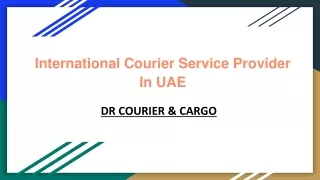 International Courier Service In UAE