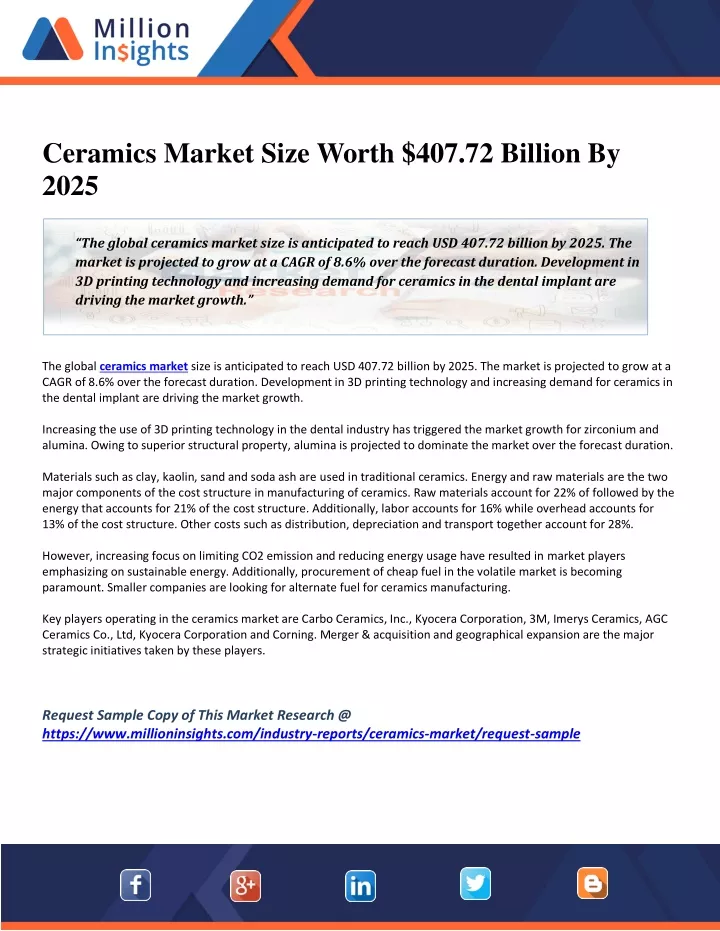 ceramics market size worth 407 72 billion by 2025