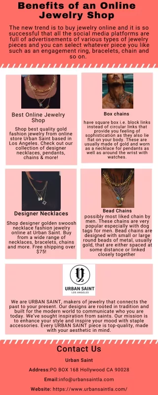 Benefits of an Online Jewelry Shop